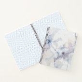 Carnet Abstrait éclaboussure d'encre fluide bleu et viole (Intérieur)