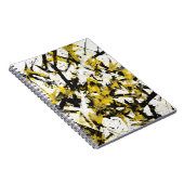 Carnet Abstrait Edgy Yellow Black Chaos (Côté Droit)
