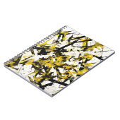 Carnet Abstrait Edgy Yellow Black Chaos (Côté gauche)