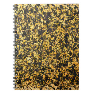 Carnet Abstrait en or noir