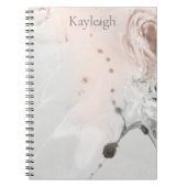 Carnet Abstrait en pierre gris (Devant)