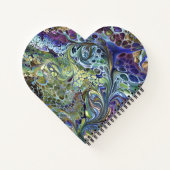 carnet abstrait fleuri et coloré (Dos)