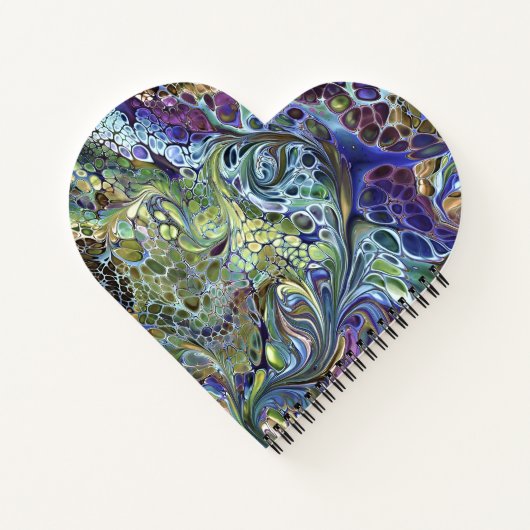 carnet abstrait fleuri et coloré (Dos)