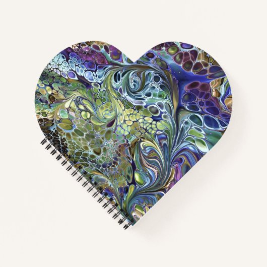 carnet abstrait fleuri et coloré (Devant)