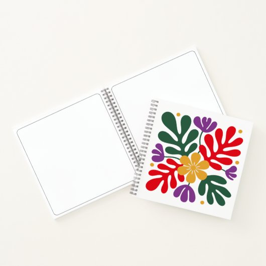 Carnet Abstrait Fleuris Style Matisse Bold Art (Intérieur)