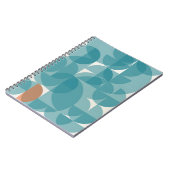 Carnet Abstrait géométrique bleu (Côté gauche)