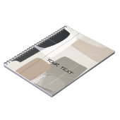 Carnet Abstrait géométrique boho contemporain (Côté gauche)
