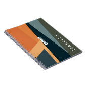 Carnet Abstrait géométrique minimaliste personnalisable (Côté Droit)