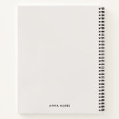Carnet Abstrait Géométrique Moderne Minimaliste de Milieu (Dos)