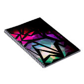 Carnet Abstrait graffiti polygonal moderne dar géométriqu (Côté Droit)