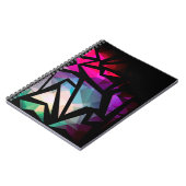 Carnet Abstrait graffiti polygonal moderne dar géométriqu (Côté gauche)