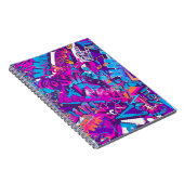 Carnet Abstrait graffiti sans couture mots motif. Grunge  (Côté Droit)