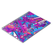 Carnet Abstrait graffiti sans couture mots motif. Grunge  (Côté gauche)