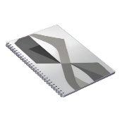 Carnet Abstrait gris géométrique (Côté Droit)