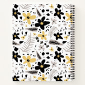 Carnet Abstrait Gris jaune noir gris sans joint motif flo (Dos)
