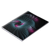 Carnet Abstrait Imaginaire coloré fractal (Côté gauche)