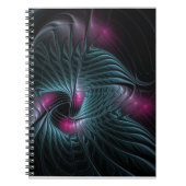 Carnet Abstrait Imaginaire coloré fractal (Devant)