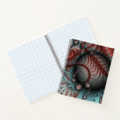 Carnet Abstrait Imaginaire dynamique Fractal Art Brown Bl (Intérieur)