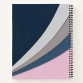 Carnet Abstrait imprimé simple géométrique moderne (Dos)