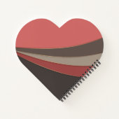 Carnet Abstrait imprimé simple géométrique moderne (Dos)