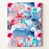 Carnet Abstrait joli floral et l'art des cerfs Monogramme (Dos)