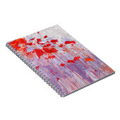 Carnet Abstrait Lavender Rouge (Côté Droit)