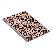 Carnet Abstrait léopard aquarelle. motif poster de animal (Côté Droit)