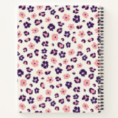 Carnet Abstrait léopard Poster de animal de fleurs Monogr (Dos)