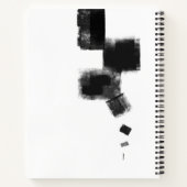 Carnet Abstrait minimal noir et blanc (Dos)
