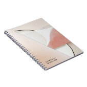 Carnet Abstrait Moderne de Terre Neutre (Côté Droit)