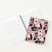 Carnet Abstrait moderne Motif oeil et lèvres (Intérieur)