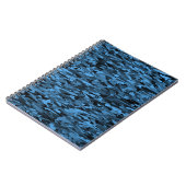 Carnet Abstrait Motif bleu noir (Côté gauche)