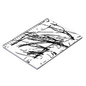 Carnet Abstrait noir et blanc (Côté gauche)