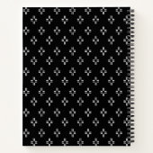 Carnet Abstrait noir et blanc (Dos)