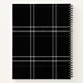 Carnet Abstrait noir et blanc (Dos)