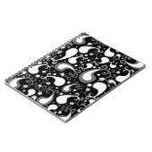 Carnet Abstrait noir et blanc Tulip Paisley Floral (Côté gauche)