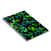Carnet Abstrait noir et vert (Côté Droit)