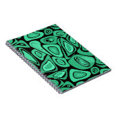 Carnet Abstrait, noir, vert, rétro (Côté Droit)