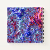 Carnet Abstrait Numérique Fractal Coloré Trippy Groovy (Dos)