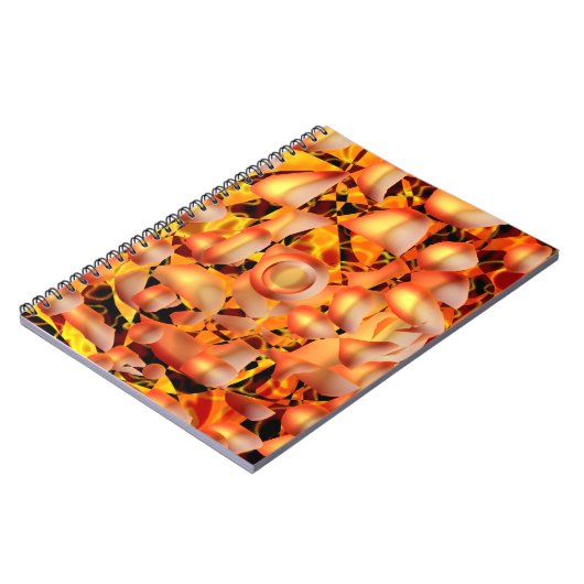 Carnet Abstrait orange (Côté gauche)