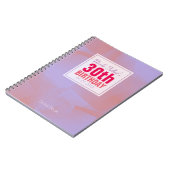 Carnet Abstrait Pastel 30e Anniversaire Réservez 8a (Côté gauche)