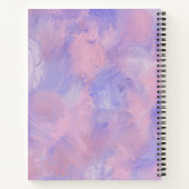 Carnet Abstrait Pastel Blush Rose et Bleu (Dos)