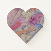 Carnet Abstrait Pastel Floral Heart (Dos)