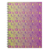 Carnet Abstrait Pastel vert et rose pâtissier floral (Devant)