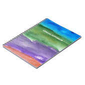 Carnet abstrait peint (Côté gauche)