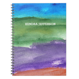 Carnet abstrait peint