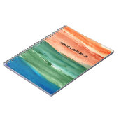 Carnet abstrait peint (Côté gauche)