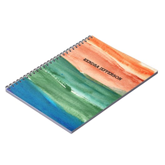 Carnet abstrait peint (Côté gauche)