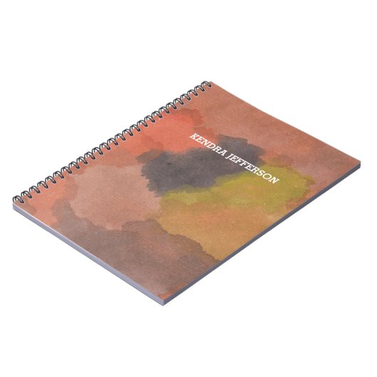 Carnet abstrait peint (Côté gauche)