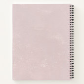 Carnet Abstrait Peint Rose Clair Monogramme (Dos)